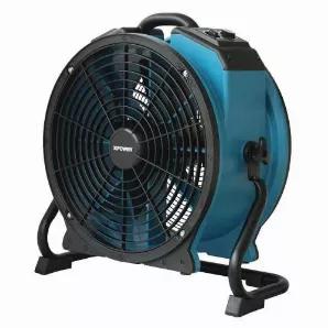 Length: 21.90
Width: 9.80
Height: 22.50
Length: 21.90
Width: 9.80
Height: 22.50
The XPOWER X-47ATR is the ultimate axial blower fan - packed with features such as a variable speed control, 3 hour timer, 360-degree rotation rack/stand, and built in daisy chainable power outlets to get a variety of jobs done. A specially designed sealed motor prevents damage from water and other contaminants. The X-47ATR Axial Air Mover efficiently produces up to 3600 CFM with a low 2.8 Amps draw. Use this h