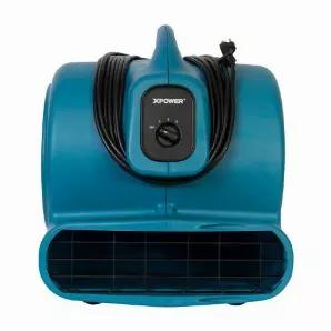 Length: 15.90
Width: 17.50
Height: 18.50
<p>The powerful and rugged XPOWER X-830 blasts up to 3600 CFM with a 1 HP motor which can efficiently dry large areas in commercial and residential applications. Its 4 different positioning angles allow the unit to dry carpets, floors, walls and ceilings, perfect for after painting or for treating water damaged areas. Featuring a durable and rugged ABS housing, the X-830 is stackable and weighs only 25 lbs. The ETL/CETL certified X-830 is manufactured 