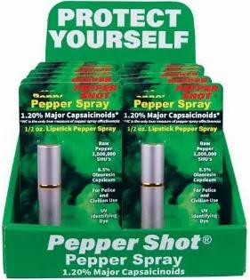 12 Pepper Shot 1.2% MC PS-LS-PINK with Counter Display