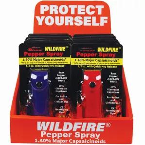 12 WildFire 1.4% MC 1/2oz Leatherette Mixed (4 Black, 4 Blue, 4 Red) Counter Display