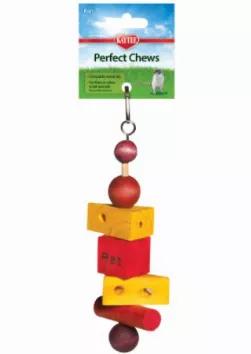 Kaytee's Perfect Chews are the ultimate way to reduce boredom and provide your pet with hours of fun. These amazing toys have a combination of crunchy textures that help to clean and trim teeth, all the while satisfying pets' instincts to chew and gnaw.