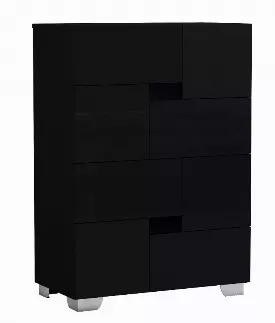 Length: 16
Width: 31
Height: 44
Save space, while getting ample storage room, with this stylish dresser chest. You can mix it with plenty of other combinations, thanks to its modern design. Its a high quality piece made from high quality wood, with high gloss black finish. This chest has six drawers, for maximum storage space. It is 44 high, 31 wide, and 16 deep, and weighs 71.5 pounds. A splendid piece like this chest would fit in in your living room, or bedroom perfectly.