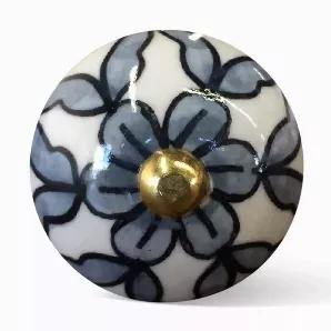 Length: 1.5 Width: 1.5 Height: 1.5 Cheerful and refreshing, our unique vintage knobs are a great addition to any room. Beautifully hand painted by skilled artisans, the bright colors and antique charm add a bohemian flair and traditional touch. With bolts that can be trimmed to size, our knobs are useful in a variety of applications, including cabinets, drawers, doors, cupboards and more. Dress up your furniture without breaking the bank!