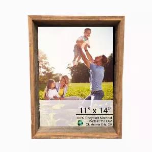 Length: 5 Width: 12 Height: 16 If you've been searching for that perfect picture frame to add your beautiful pictures too, then this rustic picture frame will make a wonderful addition to your home. Made right here in the United States, each beautiful handmade frame is crafted from reclaimed and recycled wood.