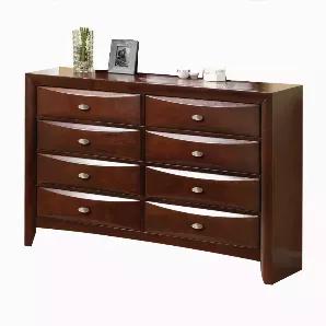 Length: 17
Width: 59
Height: 41
41" Espresso Wood Finish Dresser with 8 Drawers Dresser, Feature: 8 Drawers, Single Pull Knob. Material: Wood, Veneer (Wood), Composite Wood.