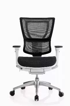 Length: 26
Width: 26
Height: 40.8
Create a professional atmosphere in your office with this elegant and adjustable office chair. It is upholstered in soft black fabric with a padded seat and back to give you every definition of comfort. Features include adjustable seat, back, arms, height, depth, and tilt; these help you set your seating position to suit your preference. No more discomfort all through your work. Its white frame finish is simply alluring. Dimensions: 26" x 26" x 40.8".