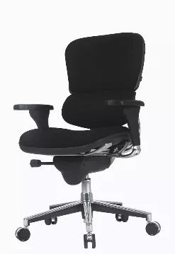 Length: 29
Width: 26.5
Height: 39.5
Complete comfort, elegance, and flexibility for your office work. This chair gives you absolute control of your seating with adjustable seat, back angle, arms, height, depth and tilt mechanisms. Now you can work long hours without any form of discomfort; simply set it to a position that feels natural for you. The fully padded seat and back gives you the best cushioning effect, while the caster wheels provide mobility. Its superb leather upholstery and black