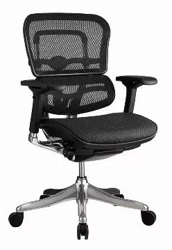 Length: 26
Width: 26.4
Height: 45.3
Probably one of the elitist office chairs available today! This chair is designed with a mesh back and seat for breathability and comfort. It rests on a solid base with caster wheels for mobility. Other features that make this chair a comfort zone are the arms, high back swivel, tilt tension control, tilt lock, and synchro tilt. Its black finish makes a bold statement in your office. Dimensions: 26.4" x 26" x 45.3".