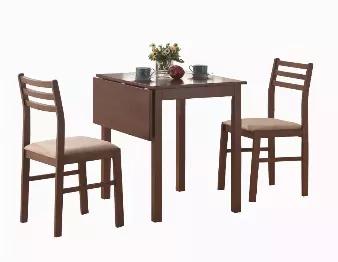 Length: 66.5 Width: 63 Height: 95 Upgrade your dining room by giving it a touch of class with this contemporary dining set. It has a classy and elegant design that will definitely diversify your interior and remove any hint of monotony. Not to mention how obviously well-made it is. This dining set is skillfully crafted from solid wood, MDF, and polyester, and it's fantastic for making the place livelier. It's also highly practical besides just standing out with its looks. With this dining set, y