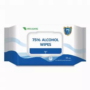 6"x8" Hand Sanitizing 75% Alcohol Wipes