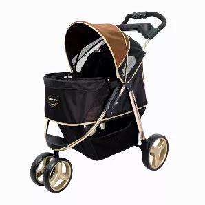 <p>A truly luxury pet stroller that catches everyone&#39;s eyes!</p>

<p>&nbsp;</p>

<p>This Monarch lightweight stroller is a premium edition from Ibiyaya&#39;s collection featuring a scratch-resistant anodized aluminum or aluminum gold frame creating a uniquely stunning look. With a net weight of 7.7 kg and a 360-degree swivel wheel, pushing and maneuvering are hassle-free. At a full capacity of 20 kg, it can hold 1 medium-sized dog or up to 3 small dogs or cats. Its fabric color, gold fra