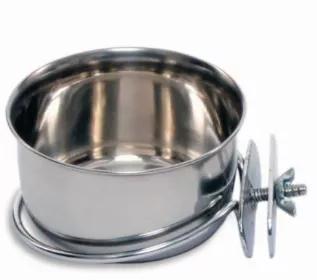 Prevue Hendryx's Stainless Steel Coop Cups are the perfect way to serve your feathered friend some delicious food or a refreshing drink. These amazing stainless steel cups are equipped with either a bolt-on or hanger attachment, making installation easy.