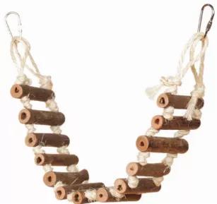<p>Naturals Rope Bird Ladders are the perfect toy for promoting foot exercise and mental stimulation. Your birds will experience rugged physical play through exciting, 100% natural and eco-friendly materials! Available in two sizes.</p>