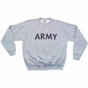 Army Sweatshirt Grey Medium                                