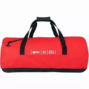 60 Liter Boaters Zip Duffle Bag 500D - Red            Capacity: 60 Liters / 3,661 Cu.In.<br>
Size: 25" x 13.5" x 13.5"<br>
Material: 500 D Heavyduty PVC<br>
Closure Type: Airtight Waterproof Zipper<br>
Welded waterproof seams<br>
Webbing handle and shoulder strap<br>
High quality waterproof material