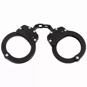 Professional Double-Lock Handcuffs - Black            Complete w/ Two Keys<br>
Lubricate Occasionally w/ Light Oil<br>
Can Be Single Locked Or Double Locked<br>
Complete with locking instructions