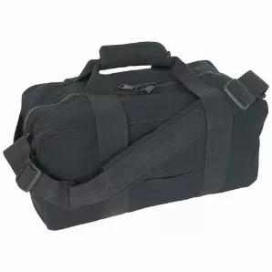 Gear Bag 14X30 - Black.           Large main compartment with PVC-lined bottom<br>
Outside pockets<br>
Self-repairing nylon coil zippers with dual pulls for easy access to gear<br>
Detachable shoulder strap<br>
Wrap around web handles for added strength & durability<br>
Padded grip with hook & loop closure                     