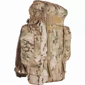 Rio Grande 45L Backpack - Multicam.        Capacity : 45 Liters / 2,695 Cu.In<br>
Compartments : 1<br>
Pockets : 4 External<br>
Made of Extra Heavy-Weight 600 Denier Material<br>
Deluxe internal frame system<br>
Large main zippered compartment<br>
2 side zippered pockets<br>
Carabineer clips on the front of the pack<br>
Full-length bottom compression straps for securing gear<br>
Fitted rain fly in zippered pocket<br>
Padded hip belt<br>
Adjustable padded shoulder straps<br>
Padded & ventilated b