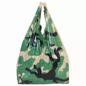 Camouflage Large Shop Bag - 300/Case                     Plastic with handle  