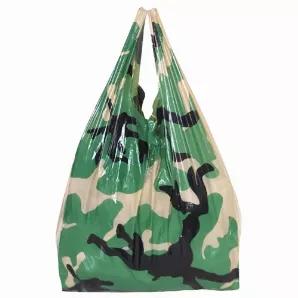 Small Camo Shop Bag - 2000/Cs.  Plastic with handle                         