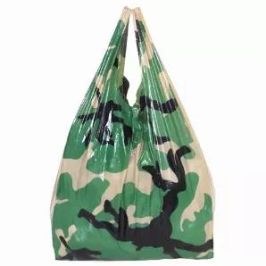 Camouflage Shop Bag - 1000/Cs.        Plastic with handle                 