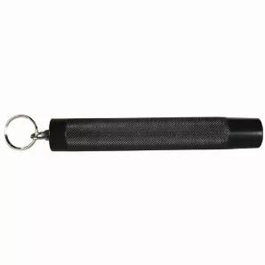 Key Ring Baton - Black                                Expands to 12.5"<br>
Expandable steel baton<br>
Compact design on key ring<br>
Baton retracts into handle