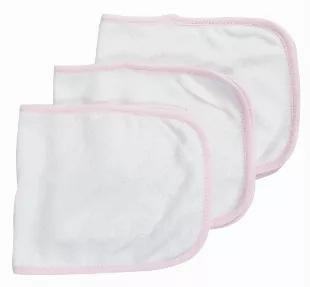 <p>These Bambini Burp Cloths are one of the biggest necessities of raising your little angel. They're going to drool and spit-up like it's going out of style, so why not be prepared with this 3-pack of bibs? <br>80% Cotton 20% Polyester, 2-Ply Terry<br>Hook and loop self fasteners closure<br>Size: 12 1/4 long x 7 1/2 wide<br>3 Per Pack</p><br>