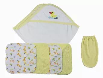 <p>Bambini Bath Set perfect for any newborn baby made from soft and cozy cotton baby clothes keeping the little ones comfortable. This set makes the perfect baby shower present for any soon-to-be momma!<br> Made From Soft Cotton Fabric for Comfort and Breathability<br> Machine Wash/tumble Dry</p><br><p>Set Includes:<br>Wash Cloth Mitten<br></p><br>