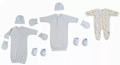 <p>Bambini preemie set perfect for any baby made from soft and cozy cotton baby clothes keeping the little ones comfortable. This set makes the perfect baby shower present for any soon-to-be momma!<br> Made From Soft Cotton Fabric for Comfort and Breathability<br> Expandable Shoulder Neckline to Help Pull Garment Over Baby's Head Much More Easily<br> Bottom Snap Closure Is Conveniently Positioned in the Front for Fast Changing<br> Ribbed Leg Opening Makes for a Perfect Fit<br> Machine Wash/tumbl