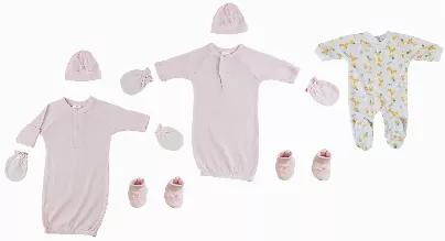 <p>Bambini preemie set perfect for any baby made from soft and cozy cotton baby clothes keeping the little ones comfortable. This set makes the perfect baby shower present for any soon-to-be momma!<br> Made From Soft Cotton Fabric for Comfort and Breathability<br> Expandable Shoulder Neckline to Help Pull Garment Over Baby's Head Much More Easily<br> Bottom Snap Closure Is Conveniently Positioned in the Front for Fast Changing<br> Ribbed Leg Opening Makes for a Perfect Fit<br> Machine Wash/tumbl