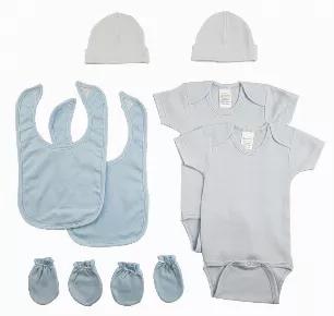 <p>Bambini layette set perfect for any newborn baby made from soft and cozy cotton baby clothes keeping the little ones comfortable. This set makes the perfect baby shower present for any soon-to-be momma!<br> Made From Soft Cotton Fabric for Comfort and Breathability<br> Expandable Shoulder Neckline to Help Pull Garment Over Baby's Head Much More Easily<br> Bottom Snap Closure Is Conveniently Positioned in the Front for Fast Changing<br> Ribbed Leg Opening Makes for a Perfect Fit<br> Machine Wa