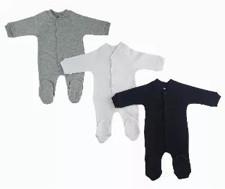 Sleep and Play Baby Grow Print Closed-Toe Long Johns are a necessity for keeping your little one comfy and cozy at night. Bundle your little one in this pair of long johns after a bath and watch them drift to sleep, basking in warmth and love <br>80% Cotton / 20% Polyester<br>Sizes: S, M, L<br>Colors: Assorted<br>3 Per Pack<br>Size Chart : <br>Small = 3 Months<br>Medium = 6 Months<br>Large = 12 Months<br>