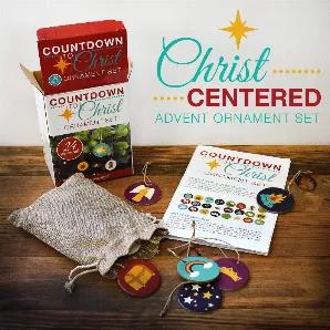 <p>This 24 piece ornament set is the perfect way to help you and your loved ones focus more on our Savior during the Christmas season. Each ornament is labeled with a topic, date and scripture reference. Starting on December 1st, take the ornament marked with the same date and read the corresponding story in the booklet. Then hang the ornament on your Christmas tree. This continues through December 24th. Each set includes 24 plastic ornaments with twine cord, burlap bag and booklet. Ornaments ar