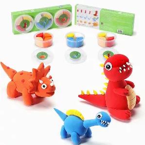 <li>Crafting Clay Toys: The Baby Dino Bros Theme with 12 pieces, color mixing, odorless, soft air dry modeling clays. Creative art and craft ideas for kids age between 4 and 8. With step by step teaching brochure.<br><br></li><li>Kindergarten and homeschooling: teach crafting projects and improve your kids' spatial thinking capacity with genova art's craftyclay modeling clay kits! At home craft ideas for kids sculpting, modeling and slime making.<br><br></li><li>"Dried Clay" Guarantee! : Amazon 