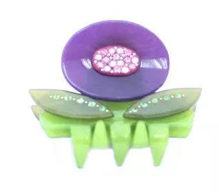 <p>Blossoming Flower Hair Claw Adorned With 69 Clear And Color Rhinestones Plus Studs And Decorated With Multiple Sheet Colors </p><br><tr><th>Material:</th><td>Acrylic</td></tr><br><tr><th>Manufacturer:</th><td>Asia</td></tr><br><tr><th>Hand made plastic:</th><td>Yes</td></tr><br><tr><th>Hand painted:</th><td>No</td></tr> <tr><th>Style:</th><td>Day/Evening</td></tr>  <tr><th>Size:</th> <td>Small</td></tr> <tr><th>Width (Inches):</th> <td>3</td></tr> <tr><th>Style #:</th> <td>1231</td></tr>