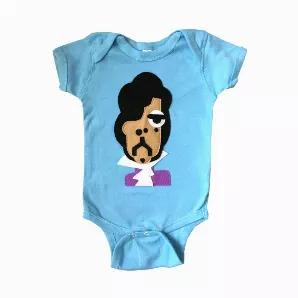 <span>He was one of the best and is a classic! Now your little one can celebrate with some purple rain!</span><br><br><span>I cut out felt pieces and they are applied to the shirt. This infant bodysuit is made to order. It is handmade & hand-stitched with 100% love by me in Paradise! </span><br><br>