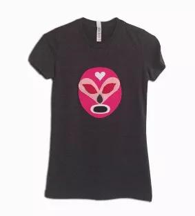 <span>Luchador Rosa is here to protect you!! This colorful character will be a big hit and you will be a talk of the town! </span><br><br><span>I cut out felt pieces and they are applid to the shirt. This t-shirt is made to order. It is handmade & hand-stitched with 100% love by me in Paradise! </span>