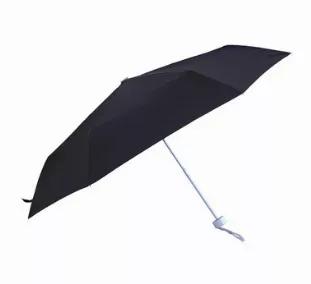 Protect yourself through any weather with this compact yet durable umbrella. When closed, it compacts to make for easy travel, but when open, it opens wide to protect from harsh weather.<br> Only 9.5" when closed<br> Opens to a large 44" arc<br> Sturdy steel frame<br> Matching sleeve<br> Hook and loop closure<br> Product Size: 2" W x 1" H x 9.5" L