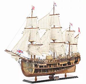This is an exclusive edition of the HMS Endeavour, where the model is uniquely identified by a laser cut hull serial number. To recapture the beauty of the real ship into the model, we have used the most exotic wood that are available, the highest quality brass fittings that we can cast and more than 200 hours to put together this magnificent model. Examples of wood use include rosewood, western red cedar and mahogany. These materials are transformed into art pieces by the skillful hand of the m
