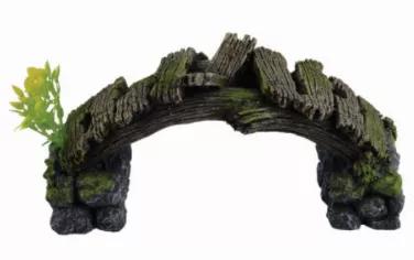 Underwater Treasures Wooden Bridge ornament is the perfect decoration for turning your aquarium into a customized underwater atmosphere.