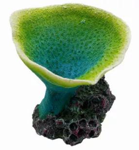 This elegant Elephant Ear Coral replica decoration by Underwater Treasures is the perfect replica to bring character to any aquarium.