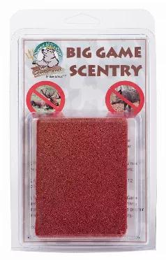 Big Game Scentry Repels Larger Animals<br>
All natural. Organic. Humane. <br>
Uses the predator urine to create fear factor to repel home and garden pests<br>
Rechargable scent available (sold separately)