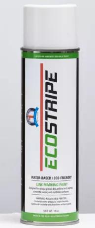 1 Shot Eco-Stripe, a water based marking paint for field markings. A perfect choice for use as a safe, economical, upside down aerosol marking paint. Top quality, high solids, low VOC's, extremely durable, bright, easily identifiable upside down aerosol paint. Use for grass sports fields, golf course markings, flower beds, gardens, . Specifically formulated to be safe for the environment and the user. Available inbright white. Upside down aerosol spray cans fitted with narrow UMA utility marking