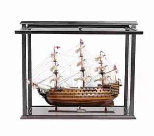 Are you looking for a perfect display combination? Our HMS Victory 30" model and front open display case combo will sure to set your home or office apart! The Model: H.M.S. Victory, Adm. Horatio Nelson’s flagship at the Battle of Trafalgar in 1805, is now available as a museum-quality, FULLY ASSEMBLED model. This is an “Exclusive Edition" where the model has a unique serial number etched into the hull, which allows us to identify production date, the material used and all other production in