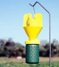 <li>A lovely way to attract this beautiful bird species to your home!</li>
<li>This is a heavy duty Hummingbird feeder with a large 30 ounce capacity. It comes apart completely for easy cleaning. This feeder has a new, flat top and large mouth for easy filling. It has three feeding stations and can be hung or pole mounted. It is very important to clean the feeder twice weekly or when the nectar becomes cloudy. A common recipe for Hummingbird nectar is 1 part sugar, to 4 parts purified water. Thi