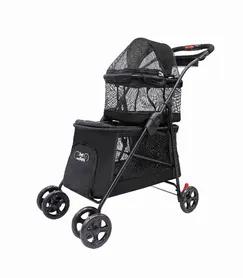 <p data-mce-><span style="color: #000000;">Pet and Pets Double Decker Pet Stroller is the squad mobile! Round up the troops because it's family adventure time! With quality mesh windows that provide optimal air ventilation throughout the stroller, your pets will feel comfortable and enjoy traveling together! Every pet will get to experience a great view in the Double Decker Pet Stroller. Light, smooth and durable, traveling has never been so fun and easy!</span></p><h5><span style="color: #00000