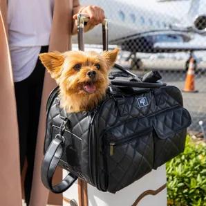 <div></div><p data-mce-> </p><p data-mce-><span style="color: #000000;">Petique, Inc. The Lux Pet Carrier is designed to be stylish and comfortable with soft, faux leather, creating a cushion for you and your pets. Even the thick mat inside with the patented pee pad insert creates a nice cushion for your pets to have the most enjoyable travel experiences. You can take The Lux Pet Carrier anywhere as it is approved by most airlines. It is built for privacy and comfort, while continuing to give yo