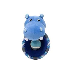 <div></div><p data-mce-> </p><p data-mce-><span style="color: #000000;">Petique<meta charset="utf-8"> Pals Hippy the Hippo is everything your pets want and more! Designed with multiple textures, Hippy can withstand the toughest tug, toss, and chew! The durable rope surrounding Hippys body helps clean your pets teeth and massages their gums to improve their dental health. Within Hippys body, there is a plush center to satisfy your pets natural chewing instinct and a spinning tennis ball for inter