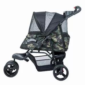 <div></div><p class="p1"> </p><div class="p1"><span class="s1">Petique Durable Pet Stroller is so sturdy and well made with its thick frame, large EVA tires and double front wheels, it makes for a smooth and enjoyable ride when walking your dogs, cats, and other animals! It has an additional large storage basket, two large back pockets and a cup holder tray that holds up to two cups! This pet stroller is designed to create a comfortable experience for you and your pets! With quality mesh windows