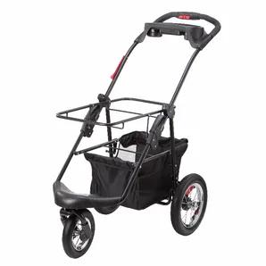 <p dir="ltr" data-mce->Petique 5-in-1 Pet Stroller Frame perfectly compliments our . It is sold separately for those who have the 5-in-1 Pet Carrier and decided they would also like the pet stroller. The 5-in-1 Pet Stroller is fully equipped with amazing benefits and add-ons like the cup holder tray that holds up to 2 cups, a large storage basket that holds up to 5 LB, stainless-steel bike tires to guarantee a smooth ride for your pets, and a one-step dual break for optimal safety! It's lightwei